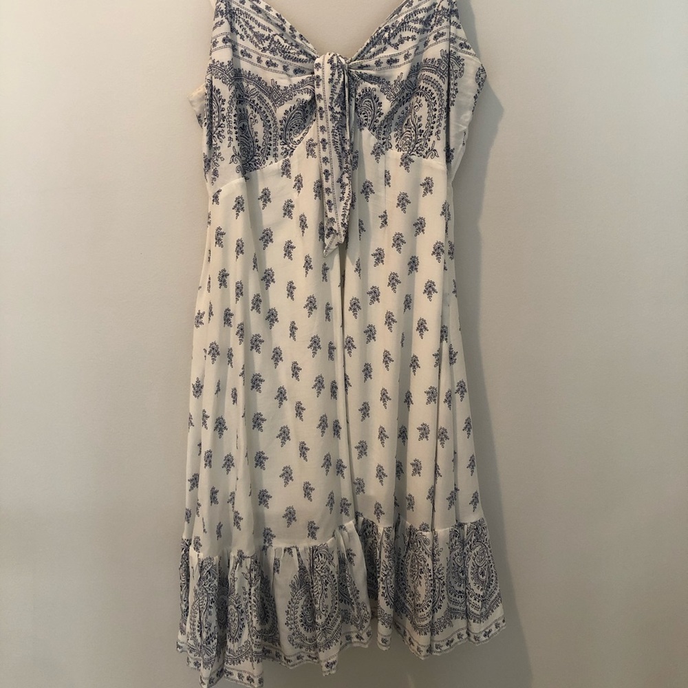Blue and white sundress
